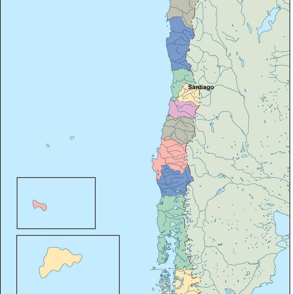 Mapa de Chile vector