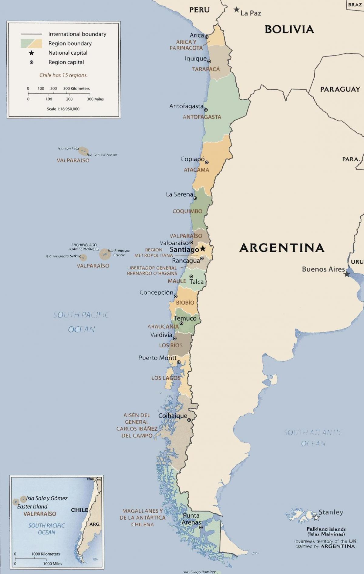 Mapa de política Chile