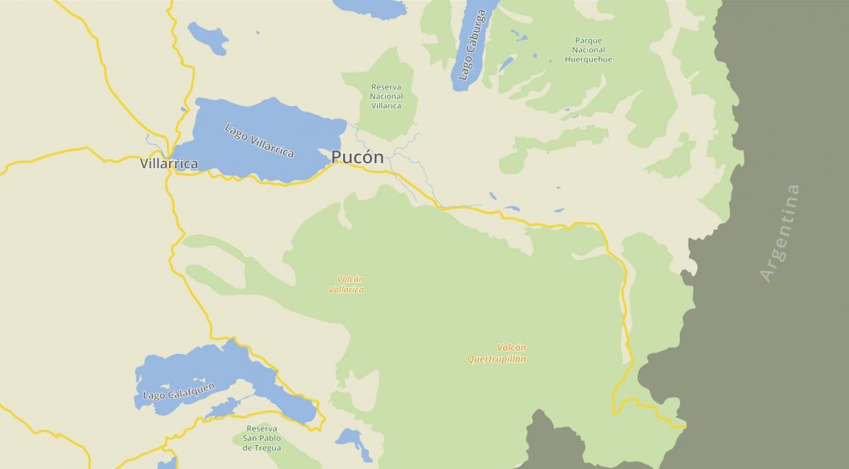 Mapa de pucon Chile