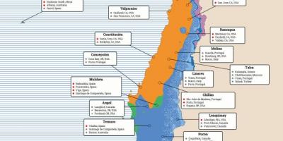 Mapa de Chile clima