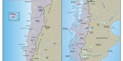 Mapa de Chile travel