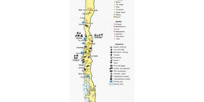 Mapa de portos Chileno