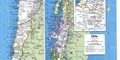 Mapa detallado de Chile