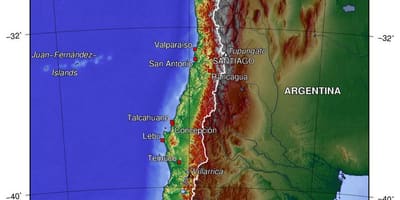 Chile xeografía mapa