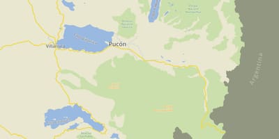 Mapa de pucon Chile